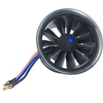 Tlily - HéLice de Ventilateur TéLéCommandé edf 64Mm 3900KV 3S 11 Pales avec Moteur Sans pour PièCes Rechange Modèle Drone D'Avion jet