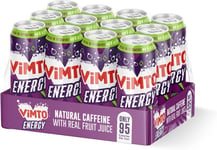 Vimto Original Real Fruit Energy Drink + Natural Caffeine + B Vitamins, Prime E