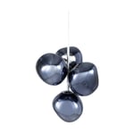 Tom Dixon Melt Chandelier mini takkrona LED 63,4 cm Smoke