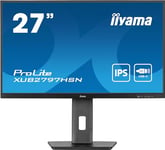 iiyama Ecran 27'' Ultra Mince Noir IPS 1920x1080 100Hz 1ms 250 CD/m² 1xHDMI 1xDP 1xUSB-C 1xUSB-C Dock 3xUSB-HUB 15cm Pied réglable + Pivot TCO