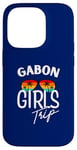 Coque pour iPhone 14 Pro Gabon Girls Trip Travel Vacation Femmes Gabon