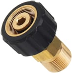 Raccord de Nettoyeur Haute Pression, M22 x 15 mm Filetage Femelle à M22 x 14 mm Filetage Mâle Raccord Rapide Nettoyeur Haute Pression Adaptateur Pièces