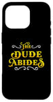 iPhone 16 Pro The Dude Abides Vintage Design For Film Loving Bowler Case