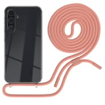 Phone Cord For Samsung Galaxy A35 Phone Case With Strap Chain Coral