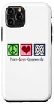 iPhone 11 Pro Peace Love Crosswords Cute Crossword Puzzle Solver Case