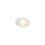 Mio - led Dimmable Spot encastrable variateur inclus - 5 pièces - l 0 mm - Blanc - Moderne - éclairage intérieur - Salon i Chambre i Cuisine i Salle
