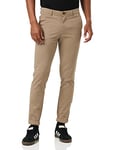 Jack and Jones Mar Bow Trouser Mens Gents Chino Chinos Trousers Pants Beige 34W S