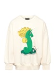 Unicorn Seahorse Sp Sweatshirt Tops Sweat-shirts & Hoodies Sweat-shirts Cream Mini Rodini