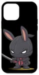 Coque pour iPhone 12 mini Costume de lapin de Pâques samouraï pour ninjas et Pâques