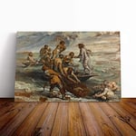 Big Box Art Canvas Print Wall Art Peter Paul Rubens The Miraculous Fish Drought | Mounted & Stretched Box Frame Picture | Home Decor for Kitchen, Living Room, Bedroom, Multi-Colour, 30x20 Inch