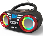 Boombox B3 - Poste Radio CD Portable - Nouveauté - Radio FM,CD,Bluetooth,USB,MP3 - CD Boombox - Mode Filaire et sans Fil avec Piles Rechargeables - Lentille Laser - Lecteur CD Portable(Q112)