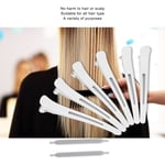 (White)6Pcs Professional Hair Clips NonSlip Dividing Duckbill Hair Clips