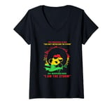 Womens Black History Patriotic Afro Woman I Am The Storm V-Neck T-Shirt