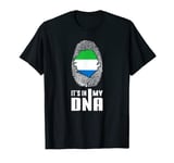 Sierra Leone It's In My DNA Love Sierra Leonean Flag Map T-Shirt