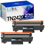 HALLOLUX TN2420 Cartouche de Toner Compatible pour Brother TN2420 TN-2420  TN2410 TN-2410 pour DCP-L2530DW MFC-L2710DW MFC-L2730DW MFC-L2750DW HL-L2350DW  DCP-L2510D HL-L2375DW HL-L2310D (Noir, 2 Pack) : : Informatique