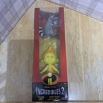 Disney Pixar Incredibles 2 Jack Jack and Raccoon Articulation Figures New Boxed.