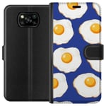 Lommeboketui til Xiaomi Poco X3 NFC med Stekte egg motiv