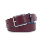 Fashion Belt PIQUADRO Blue Square Men Leather Bordeaux CU5258B2-BO