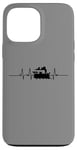 Coque pour iPhone 13 Pro Max Train Heartbeat Locomotive Chemin de fer Vapeur Modèle Train