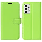 Samsung Galaxy A33 5G      Pu Wallet Case    [Green]