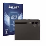 6x Film Protection Ecran pour Samsung Galaxy Tab S9 Plus WiFi (Caméra