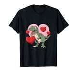 Cute Valentines Day Trex Dino Tee - Valentines Day Dinosaur T-Shirt