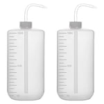 stonylab Wash Bottle, 2 Packs Plastic Squeeze Wash Bottle, LDPE with Narrow Mouth (1000 ml, 2 Packs)