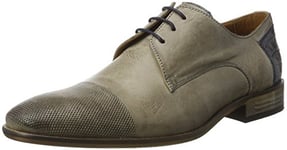 Manitu Chaussures à Lacets pour Homme Brogues, Gris, 44 EU