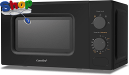 COMFEE '  700W  20L  Black  Microwave  Oven  with  Compact  Design ,  5  Cooking