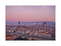 Wee Blue Coo Photo Cityscape Florence Italy Churches Dawn Wall Art Print