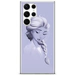 ERT GROUP mobile phone case for Samsung S22 ULTRA original and officially Licensed Disney pattern Elsa 013 optimally adapted to the shape of the mobile phone, case made of TPU