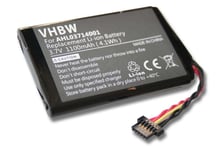 vhbw 1x Batterie remplacement pour TomTom VF1A, HM9440232488, AHL03711012 pour GPS, appareil de navigation (1100mAh, 3,7V, Li-ion)