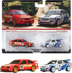 1:64 Hot Wheels 2024 Premium 2-Pack Ford Sierra Cosworth + Ford Escort Rs 979L