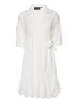 Claudia Broderie Anglaise Wrap Dress White Lexington Clothing