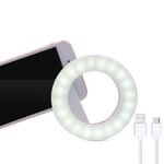 Mobiltelefon Ringljus med 40 LED och 3 Ljuslägen