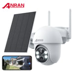 ANRAN CCTV Camera Security Outdoor Wireless Solar Powered WIFI PT 2K Smart Home