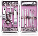 Kit Manucre Pedicure - Coupe Ongle Professionnel Coupe Cuticule Acier Inoxydable