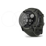 2 st/set för Garmin Instinct 2X Anti-scratch Watch Screen Protector 2.5D Arc Edge HD härdat glas