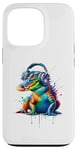 Coque pour iPhone 13 Pro Splash Art Headphones Alligator Lover Alligators Gator