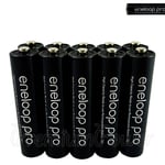 10 X Panasonic eneloop Pro AAA Piles 930mAh Rechargeable HR03 Haut Nimh Batterie