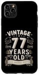 Coque pour iPhone 11 Pro Max Vintage Legend 77 Years Old Limited Edition Men Women Bday