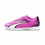 Indendørs fodboldstøvler til børn Puma Ultra Play Hvid Mørk pink Børns Unisex 38.5