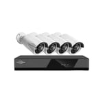 Système de caméra de sécurité CCTV, résolution 5MP, vision nocturne couleur, 1T, DVR 8CH x 2MP 4Cam