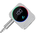 Récepteur Bluetooth 5.1 Voiture - SOOMFON Prise Jack 3,5mm USB