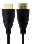 HDMI Cable 2m MSC Features 1080p High definition 2 Meter Lead viewing Compatible with Fire TV, Apple TV, Xbox PlayStation PS4 PS3 PC Audio Return Channel 1080-2m