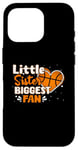 Coque pour iPhone 16 Pro Funny Little Sister - Grande fan de basket-ball pour filles