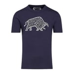 Raging Bull Mens Word Bull Outline T-Shirt - M