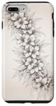 Coque pour iPhone 7 Plus/8 Plus Punakenikeni Fleur Lei Mignon Motif Floral Puakenikeni Lei