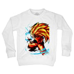 Sweat-Shirt Enfant Sangoku Super Saiyan Mode 3 Goku Kameha Dragon Ball Z Manga Dbz