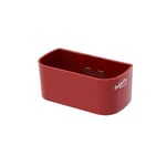 KalaMitica - Récipient Magnétique 13,8x6,7x5,7cm - Rouge - Boîte de Rangement Aimanté pour Tableau, Réfrigérateur, Casier - Porte Stylo, Porte Marqueurs, Cache-pot